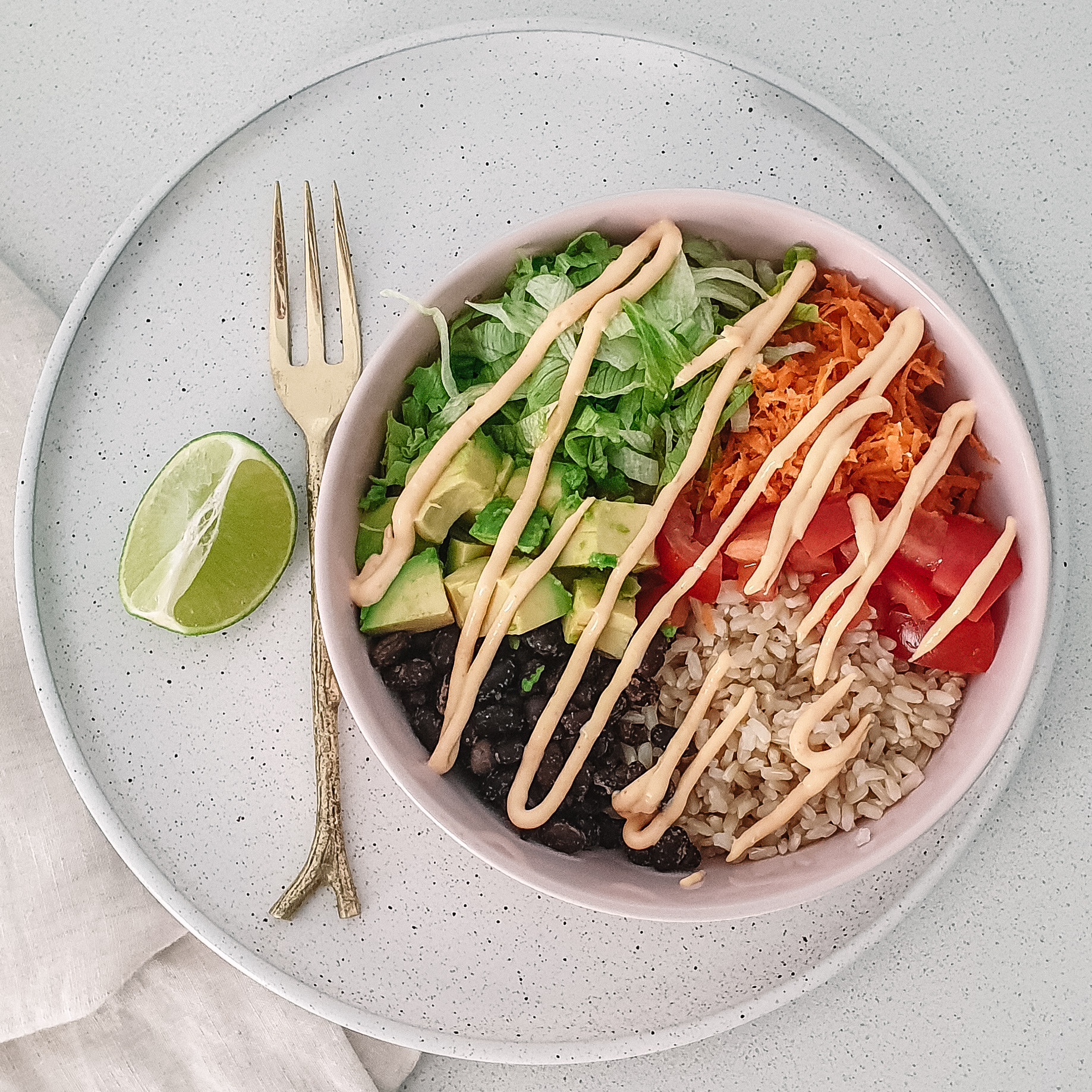 Mexican Bliss Bowl with Vegan Chipotle Aioli