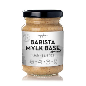 Mini jar of Barista Mylk Base in Almond